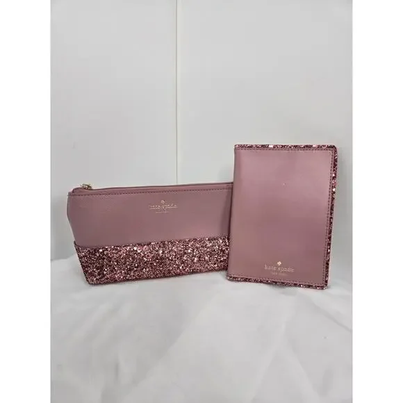 Kate Spade EUC Passport Billfold wallet credit card Dusty pink peony - Picture 11 of 11